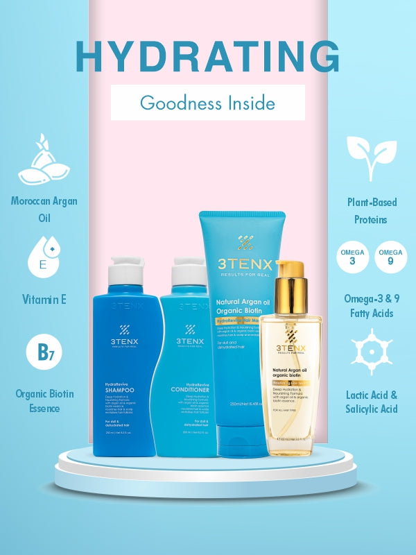 HYDRA REVÍVE SHAMPOO, CONDITIONER, HAIR MASK & HAIR SERUM COMBO