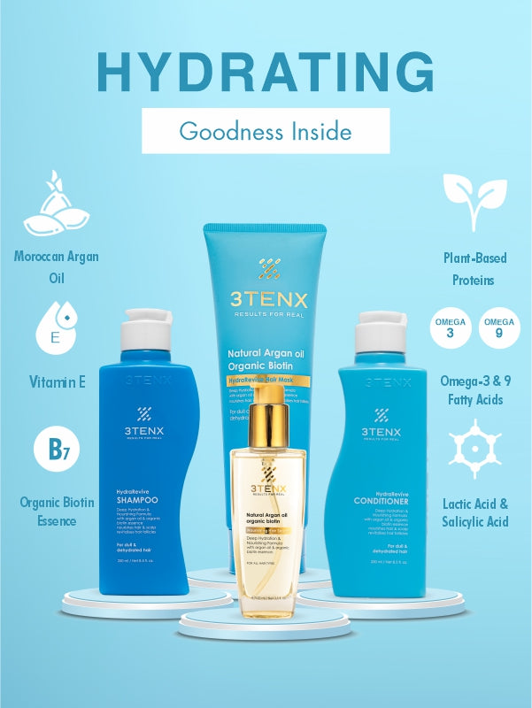 HYDRA REVÍVE SHAMPOO, CONDITIONER, HAIR MASK & HAIR SERUM COMBO