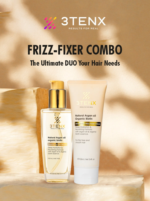 NOURISHING HAIR SERUM & HYDRATING FRIZZ FIXER CREAM COMBO
