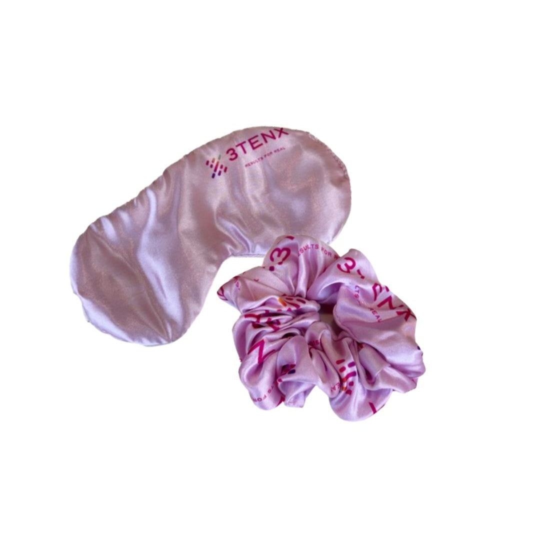 3TENX Scrunchie & Sleeping Mask Combo
