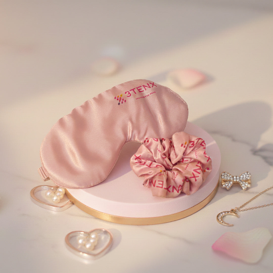 Scrunchie & Sleeping Mask Combo