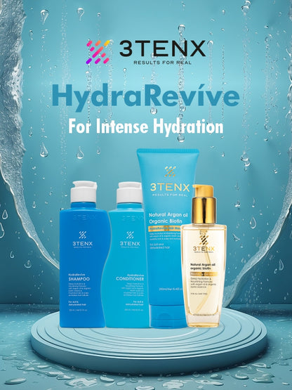 3TENX HydraRevíve Shampoo, Conditioner, Hair Mask & Hair Serum Combo