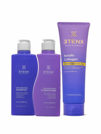 3TENX UltimateRèvitalize Shampoo, Conditioner & Hair Mask Combo