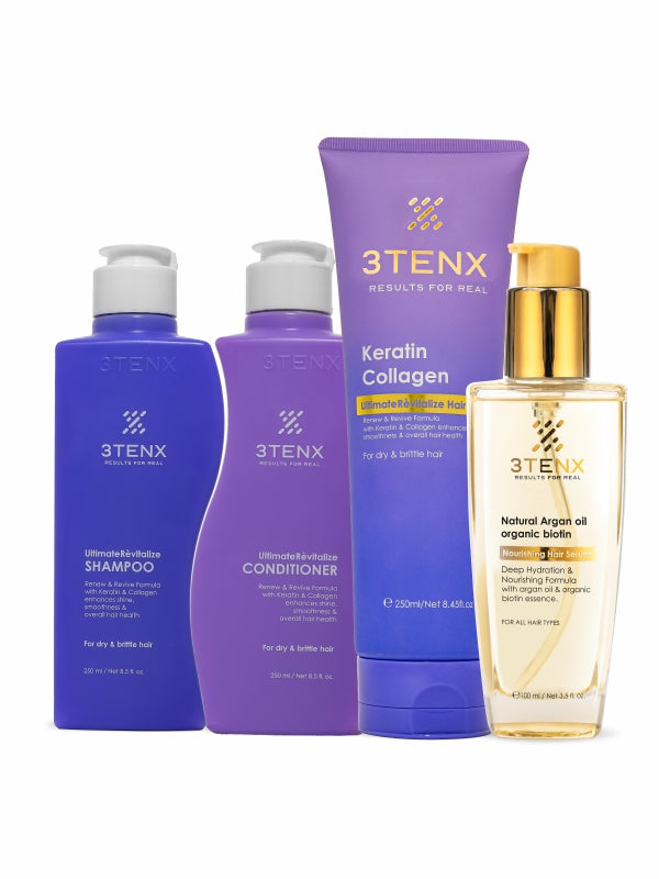 3TENX UltimateRèvitalize Shampoo, Conditioner, Hair Mask & Nourishing Hair Serum