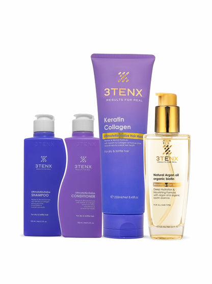 3TENX UltimateRèvitalize Shampoo, Conditioner, Hair Mask & Nourishing Hair Serum