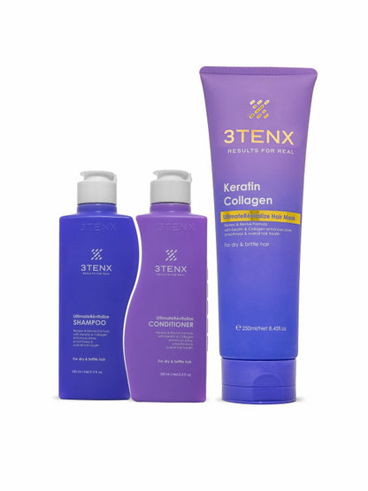 3TENX UltimateRèvitalize Shampoo, Conditioner & Hair Mask Combo