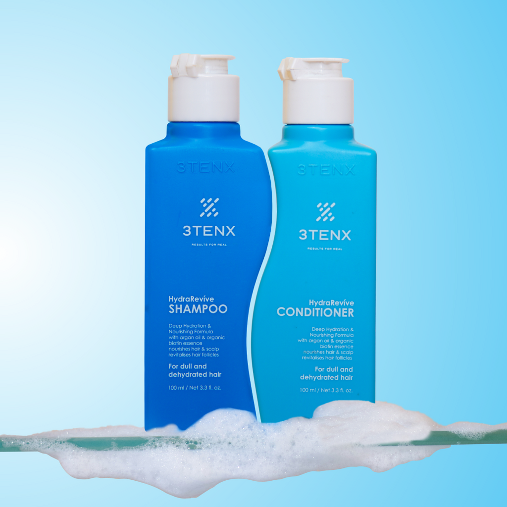 DAILY HYDRATION DUO WITH CHIC TRAVEL POUCH – 3TENX