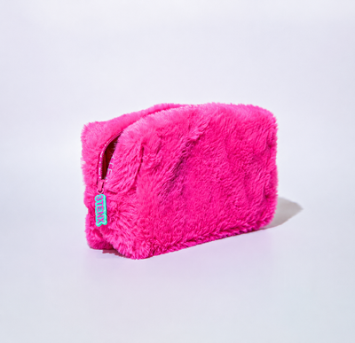 Pink Fur Pouch