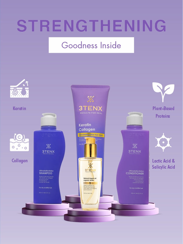 3TENX UltimateRèvitalize Shampoo, Conditioner, Hair Mask & Nourishing Hair Serum