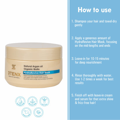 3TENX HydraRevíve Hair Mask (500ml)