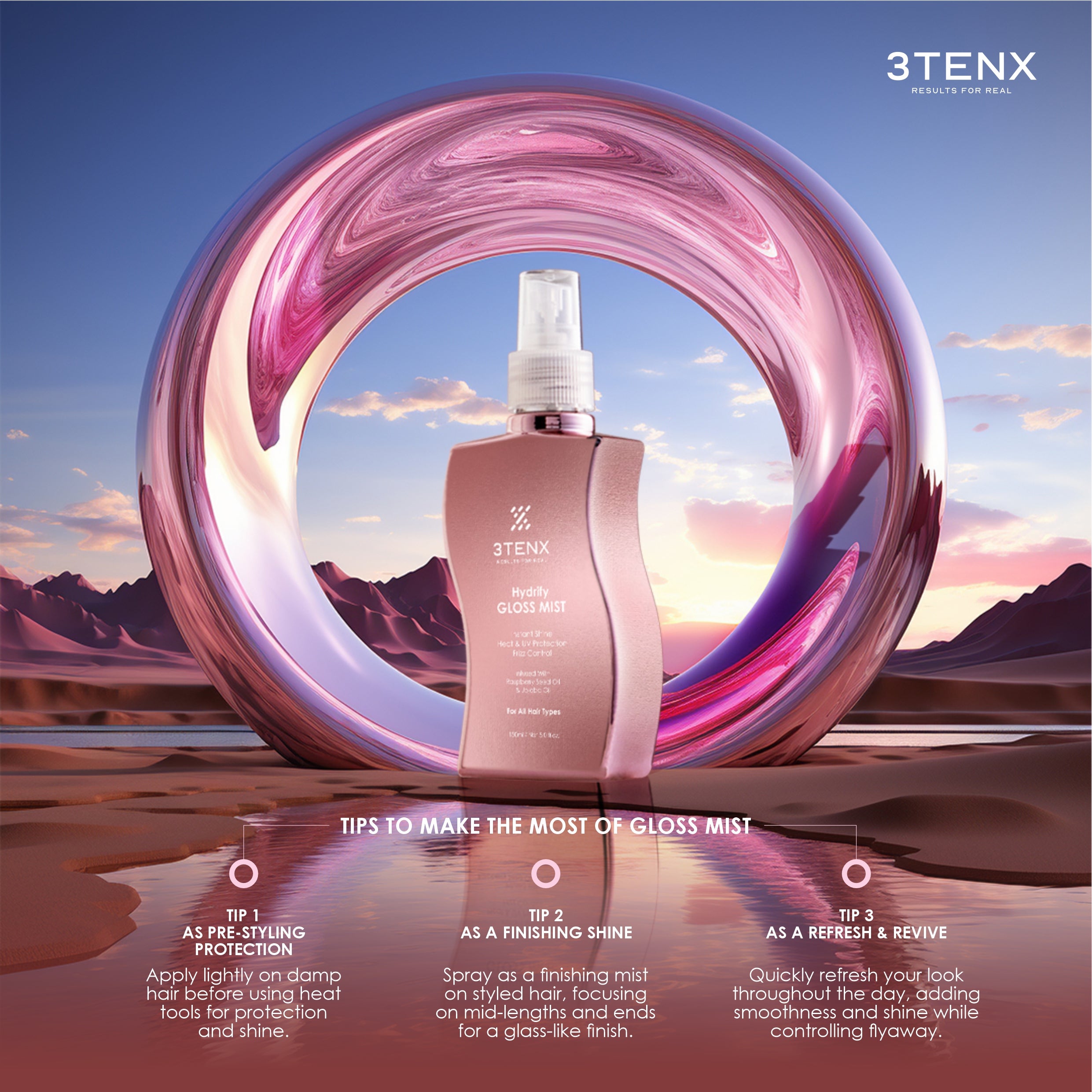 3TENX Hydrify Gloss Mist (150ml)