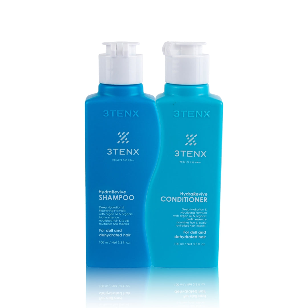 THE EVERYDAY HYDRATION DUO WITH CHIC TRAVEL POUCH