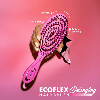 ECOFLEX DETANGLING HAIR BRUSH PINK