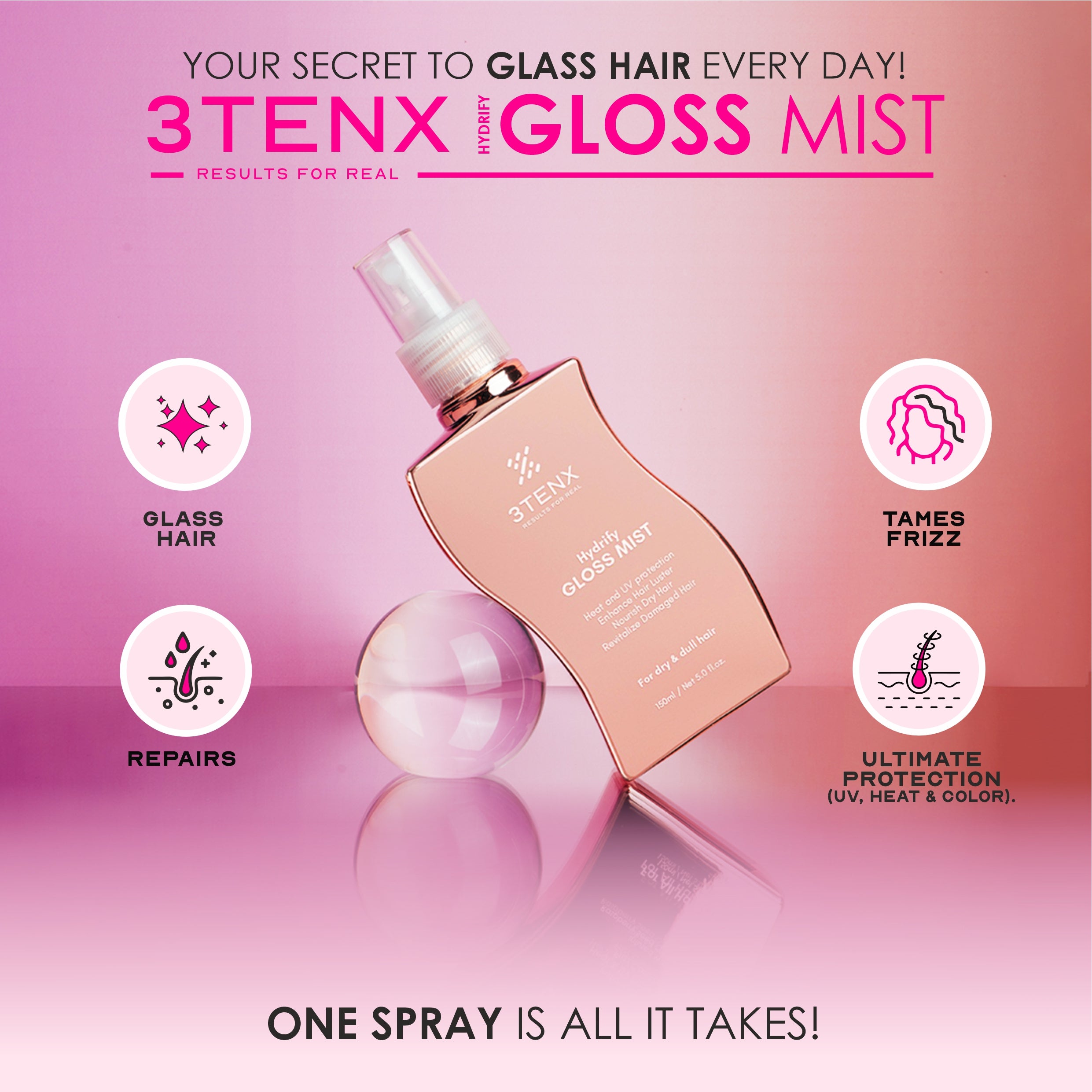 HYDRIFY GLOSS MIST – 3TENX